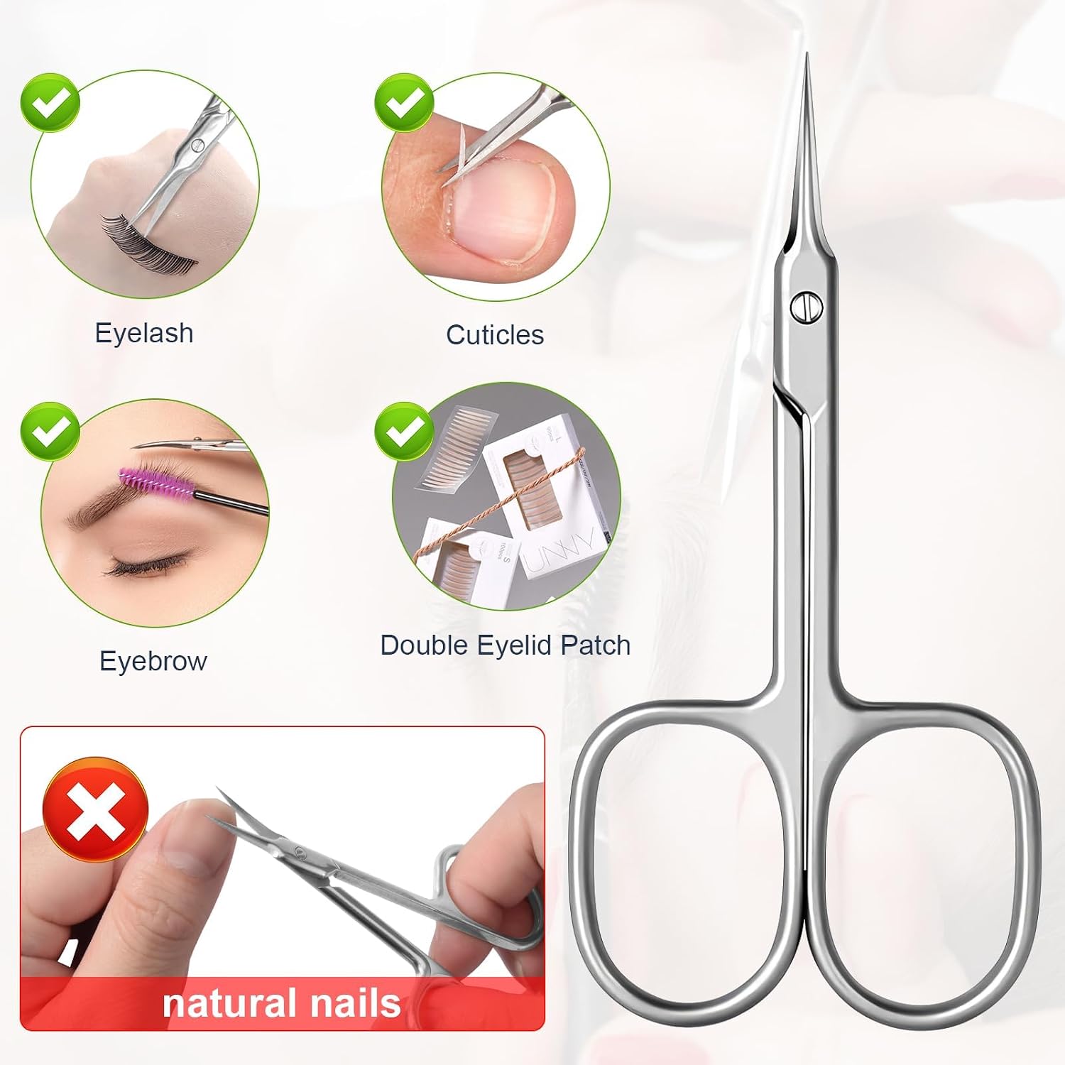 Thumbnail 4 de CGBE Cuticle Scissors Extra Fine Curved Blade