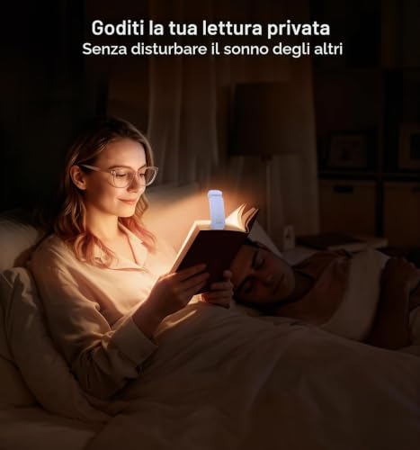 Thumbnail 7 de Gritin Luce per Lettura Libri a Letto Ricaricabile, 7 LED con Clip