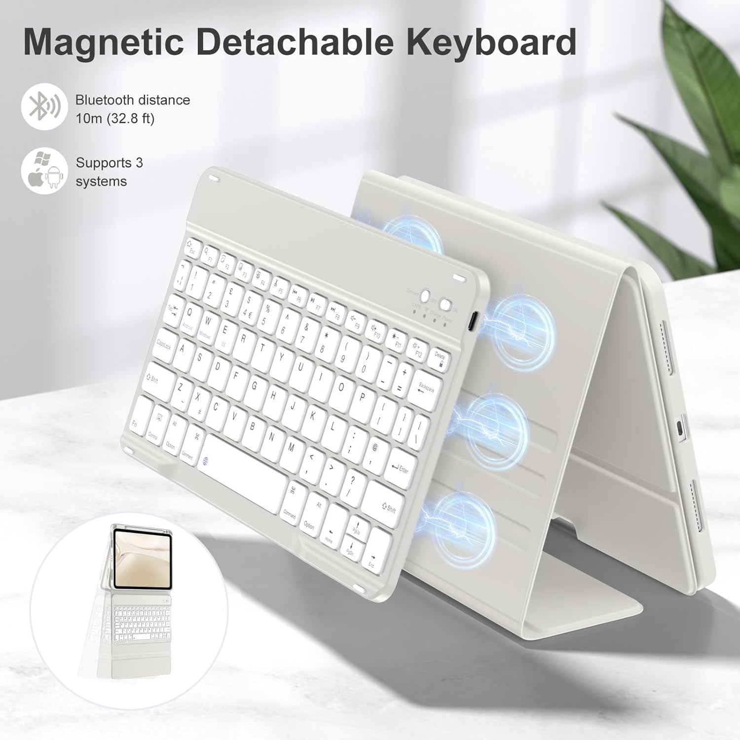 Thumbnail 4 de drivego Keyboard Case for iPad A16 11th/10th Gen 10.9" UK layout ⌨