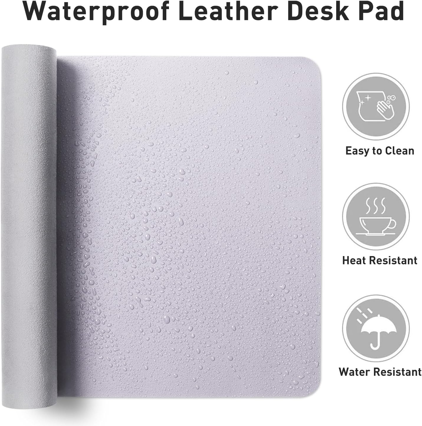 Thumbnail 6 de Aothia Large Synthetic Leather Desk Protector 23.6×13.7 in
