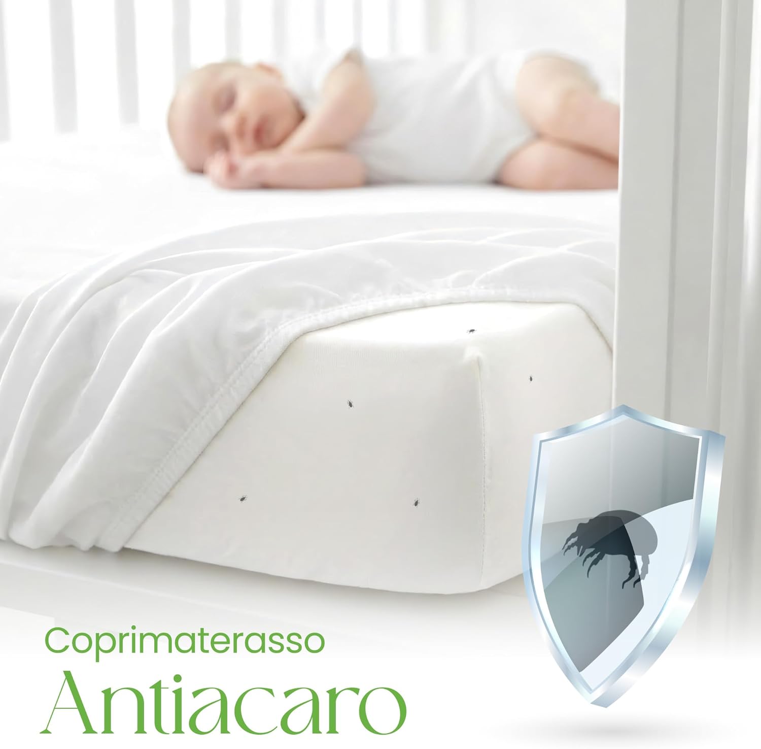 Thumbnail 4 de Copri Materasso Matrimoniale 180 x 200 cm in Bambù 100% – Impermeabile, Traspirante e Antiallergico