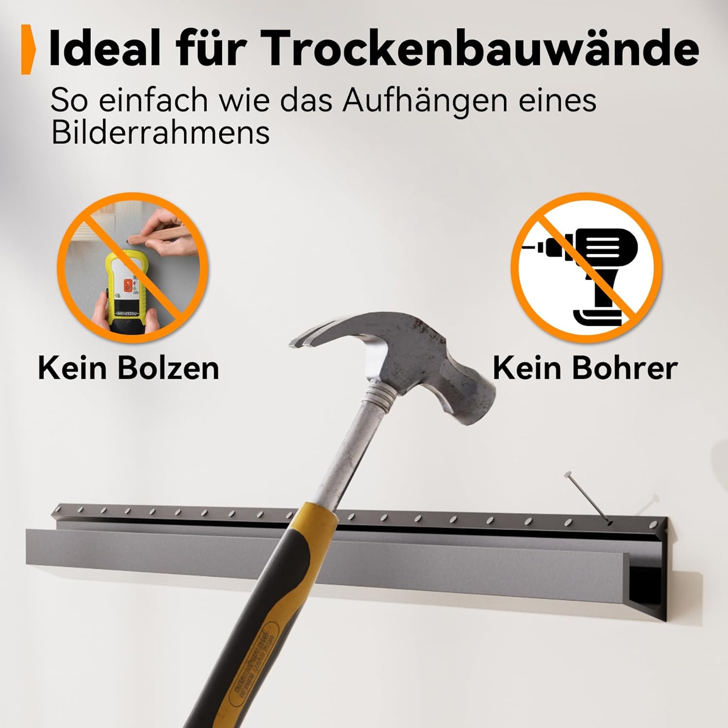 Thumbnail 4 de Aetubree Studless TV Wandhalterung 22–55 Zoll, VESA bis 400 × 400 mm – ohne Bohren
