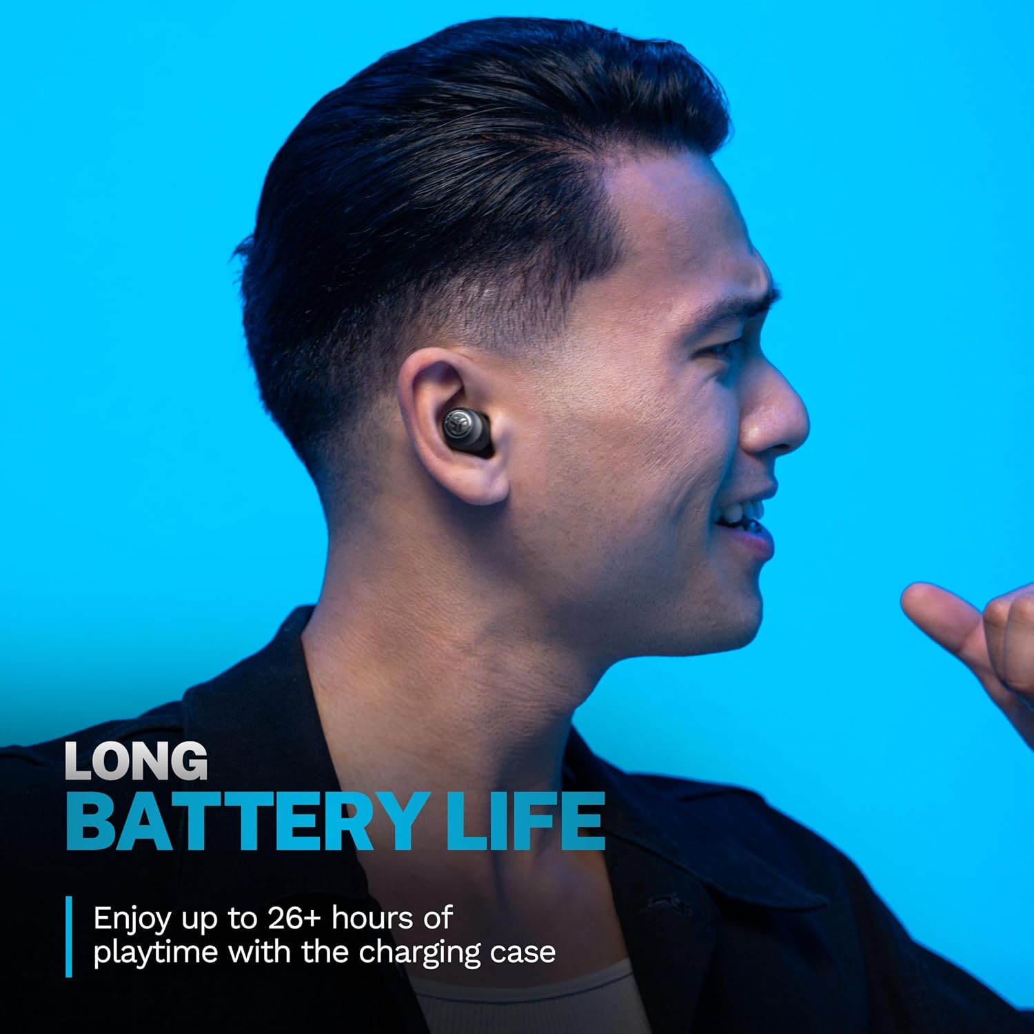 Detalle 2 de JLab wireless earbuds Go Air Pop+