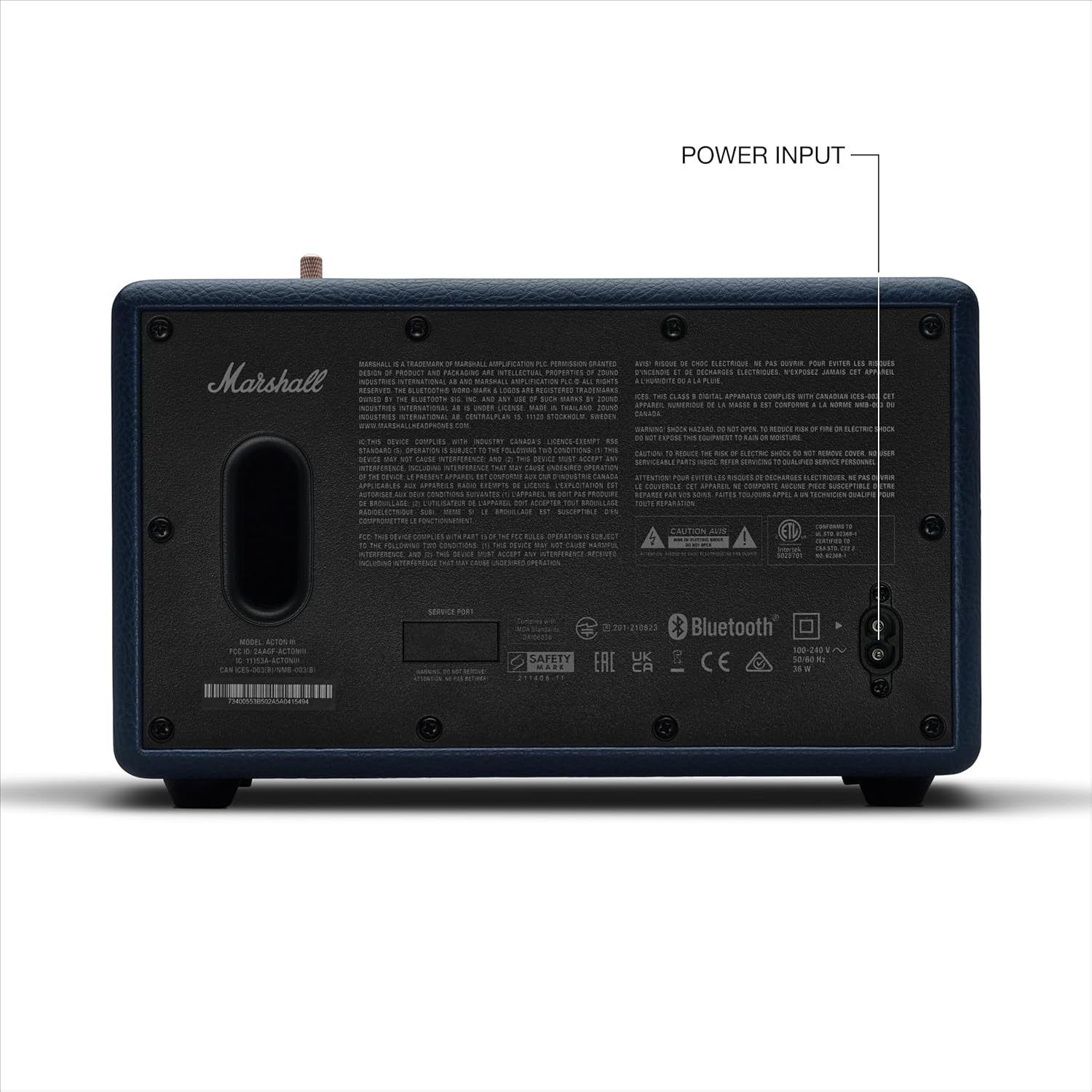 Thumbnail 6 de Marshall Acton III Bluetooth Home Speaker (Midnight Blue) with 3.5 mm Aux