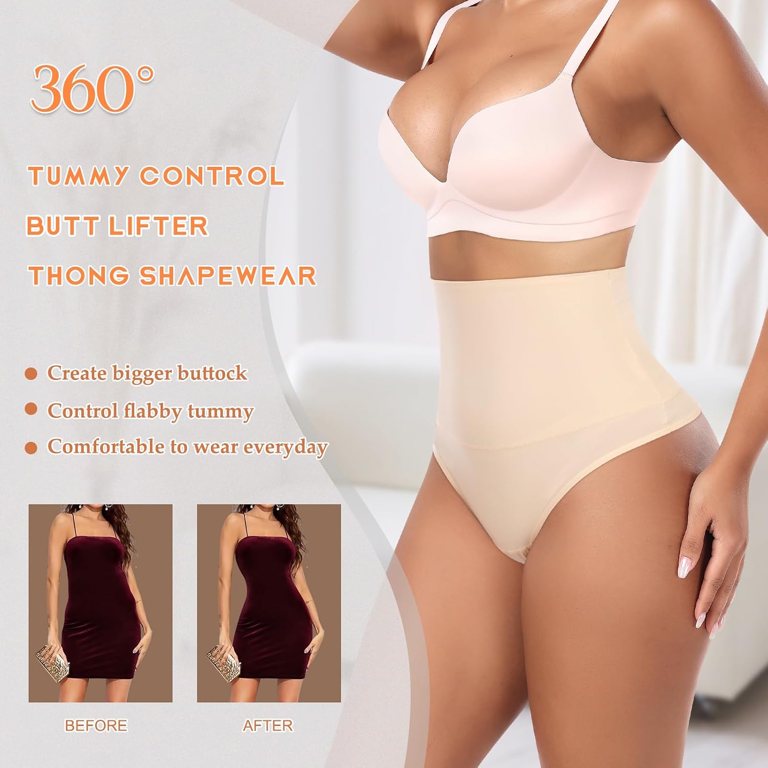 Detalle 1 de Werena High-Waisted Shaping Thong
