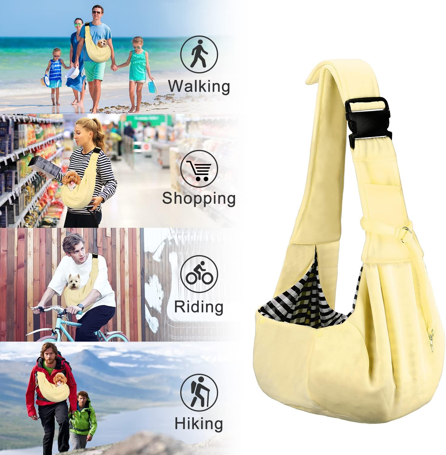 Thumbnail 6 de PETLOFT dog carrier sling, 10 lb capacity
