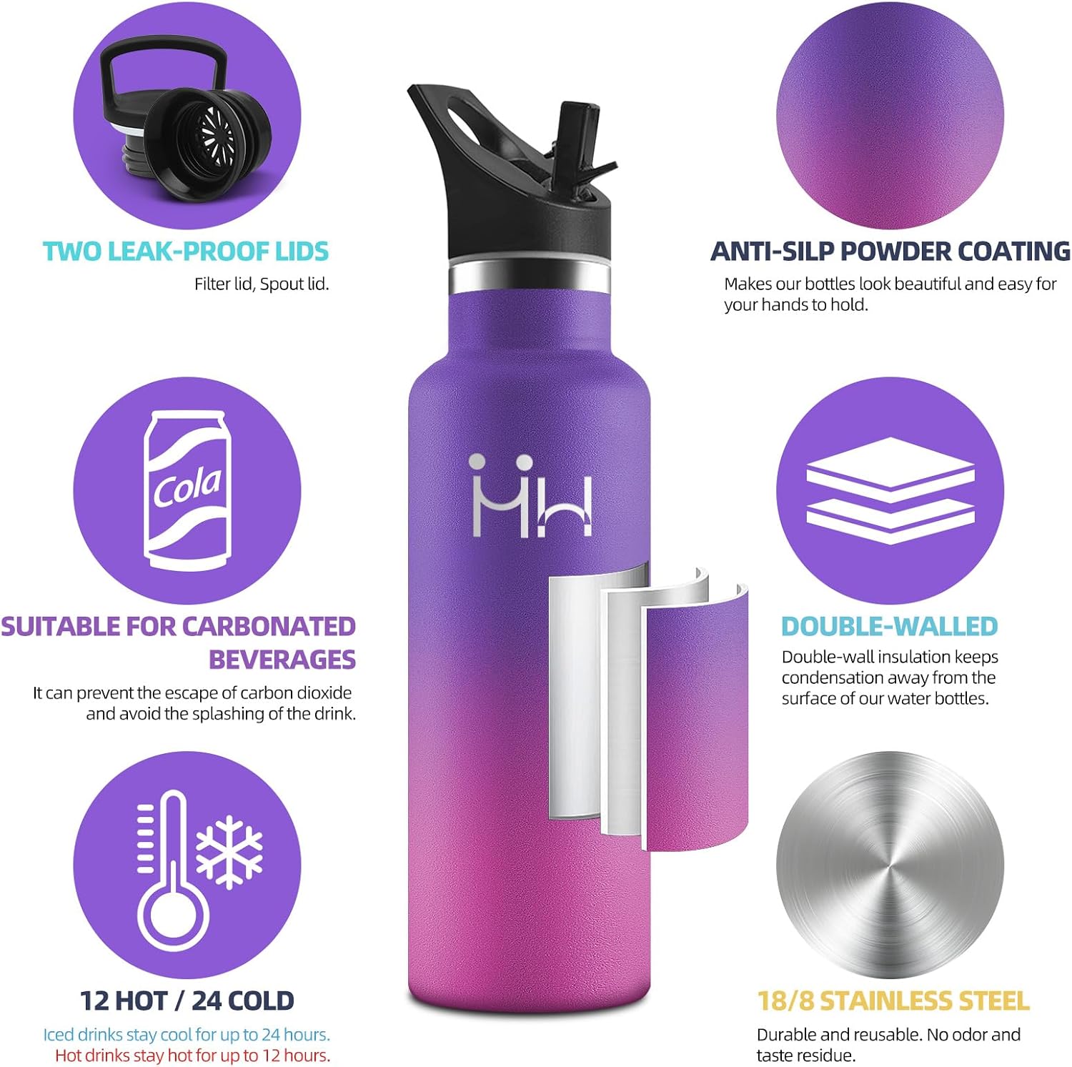 Thumbnail 1 de Mulbijeo Gourde Isotherme 500 ML en INOX
