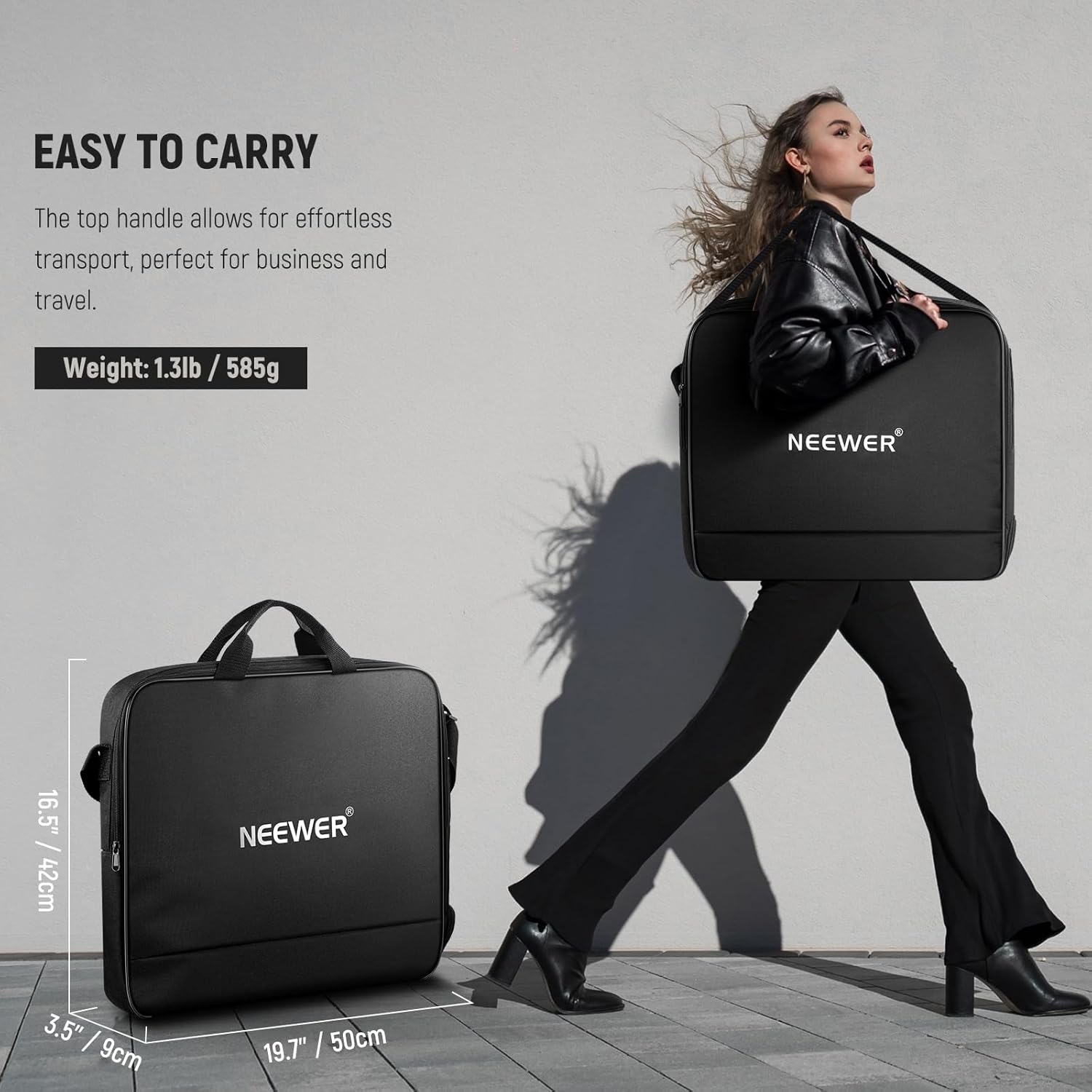 Thumbnail 1 de Neewer RU-011 ring light carrying bag with separate stand storage and foam padding