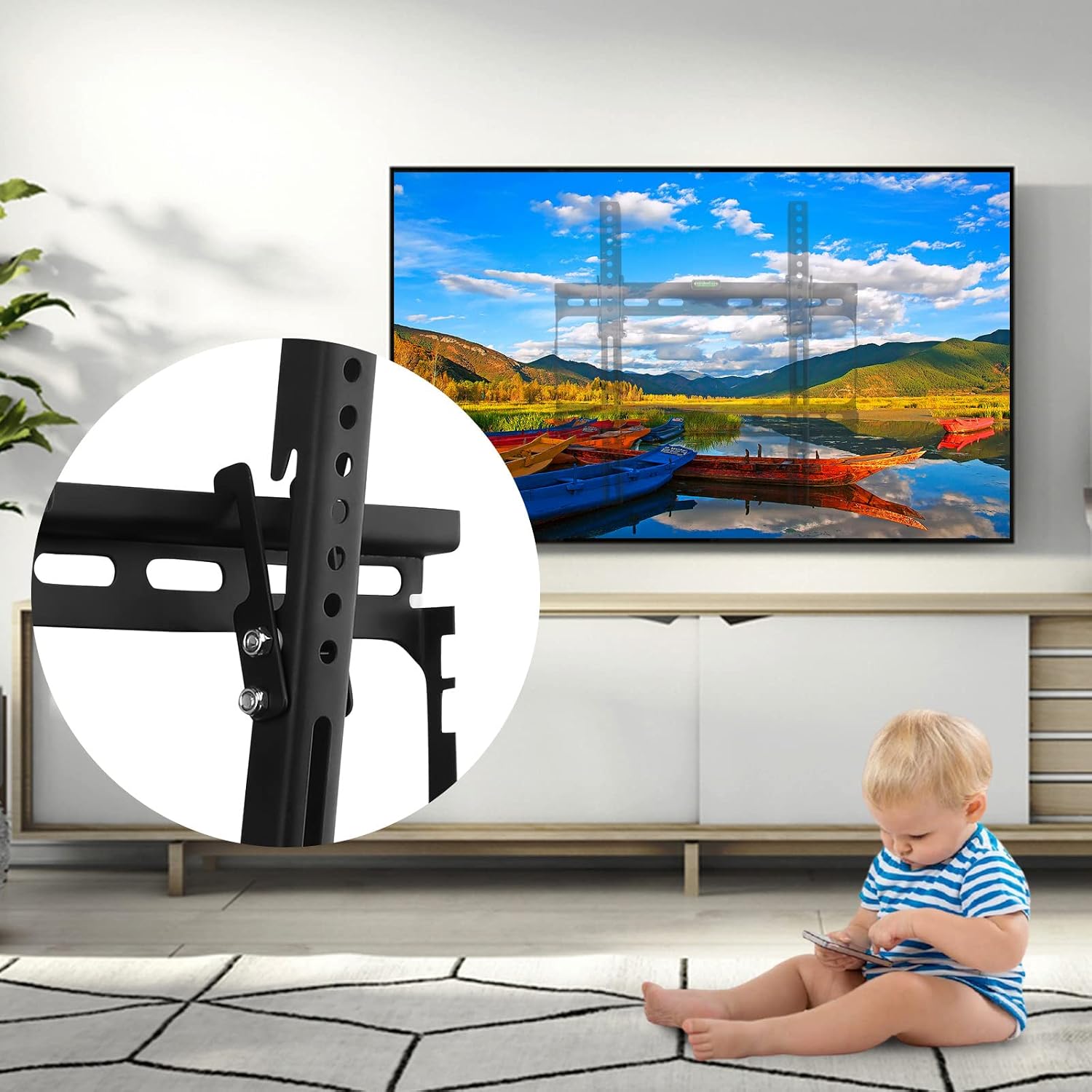Thumbnail 6 de Suptek TV Wall Mount for 26–60 inch TVs (Max 400x400 VESA) with 10° Tilt