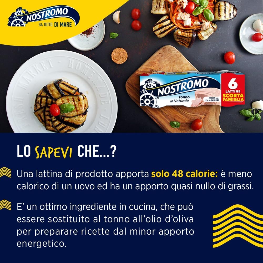 Thumbnail 6 de Nostromo Tonno al Naturale in 6 lattine da 70 g – meno dell'1% grassi, senza conservanti