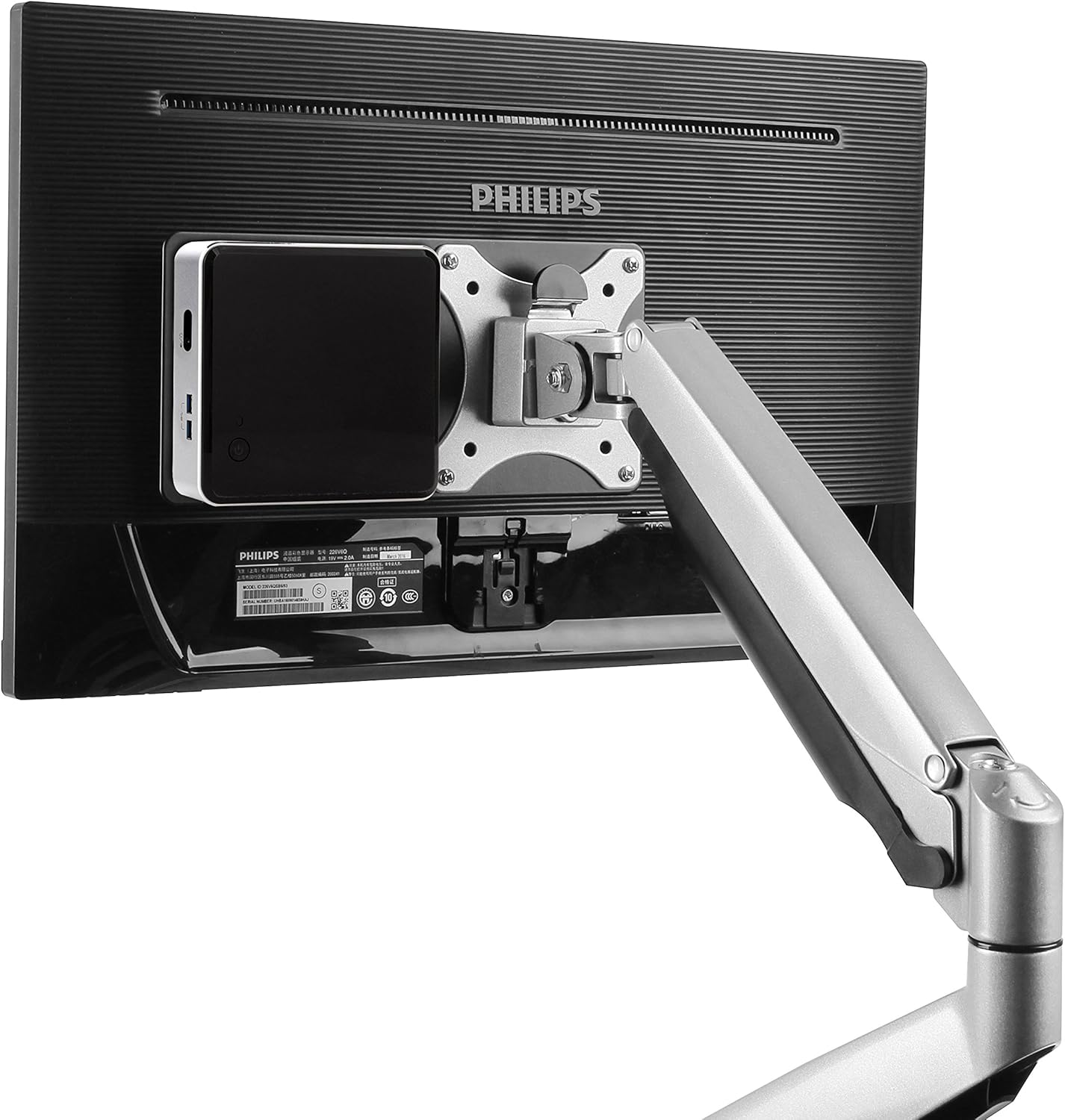 Thumbnail 2 de ICY Box support IB-MSA103-VM pour Mini PC Intel NUC jusqu’à 3 kg (VESA 75x75/100x100) — montage sur pied de moniteur