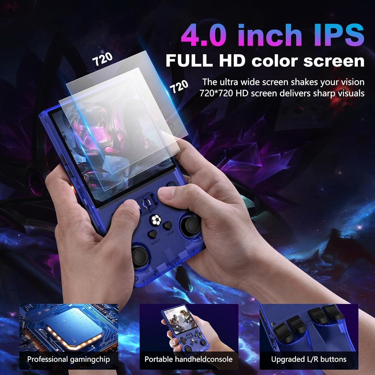 Thumbnail 1 de R36MAX Retro Handheld Game Console with 4.0-Inch IPS Screen and 128GB