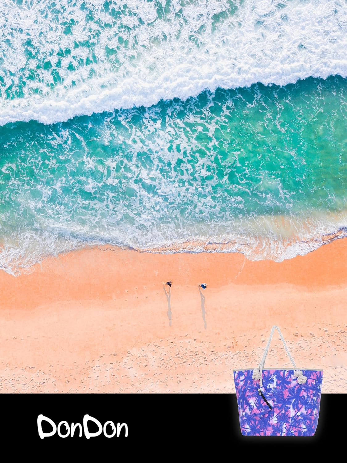 Detalle 2 de Borsa spiaggia DonDon 58 x 38 x 18