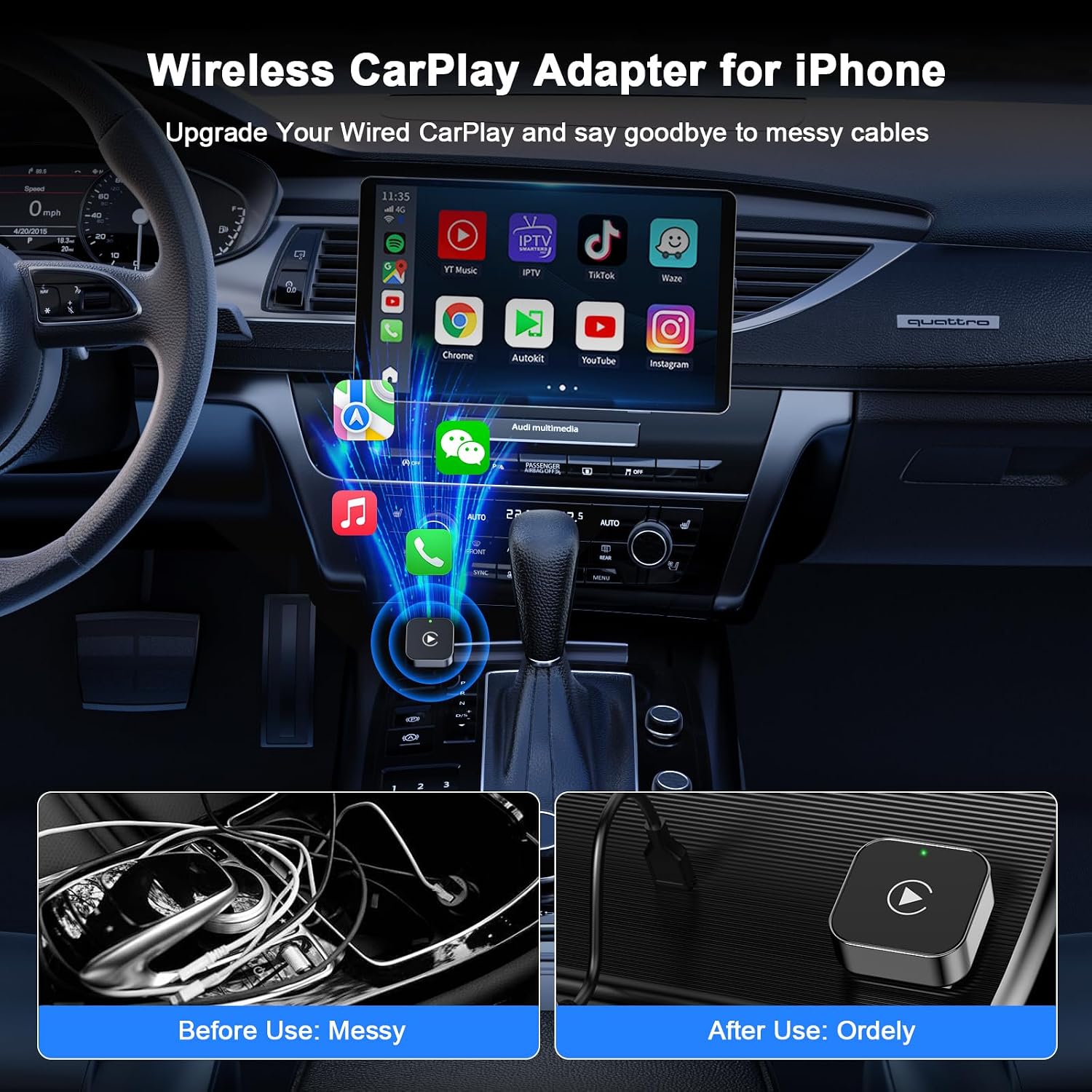 Detalle 2 de Adaptateur CarPlay sans Fil pour iPhone
