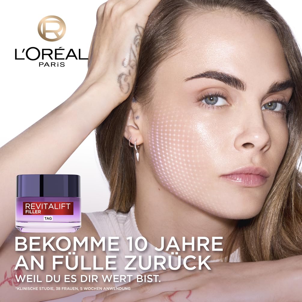 Thumbnail 1 de L'Oréal Paris Revitalift Filler [+Hyaluronsäure] Tagescreme – Anti-Aging Feuchtigkeit, 50 ml