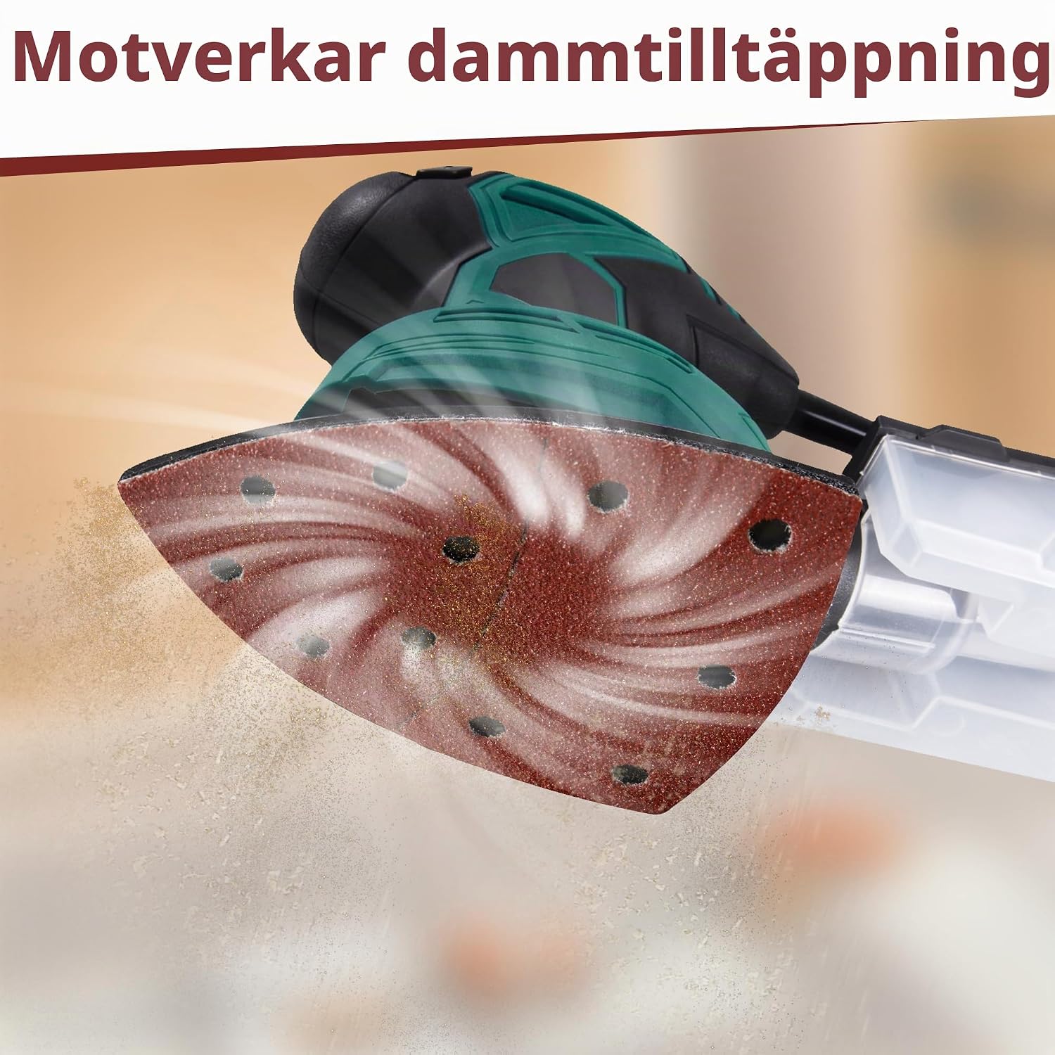Detalle de Jokisa triangulärt slippapper, 100-pack, 105 × 152 mm med sju kornstorlekar