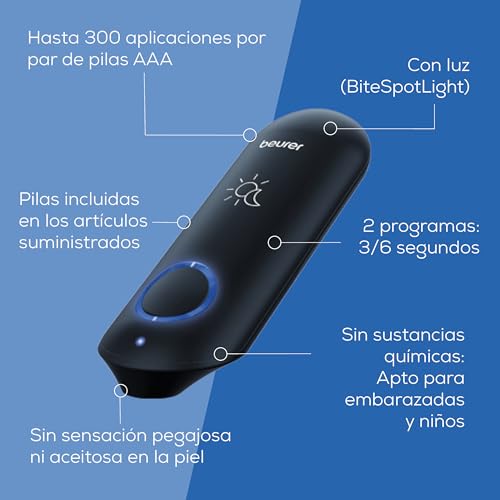 Detalle 2 de Beurer BiteX Day&Night BR 90: aparato térmico contra picaduras para uso diario y de viaje