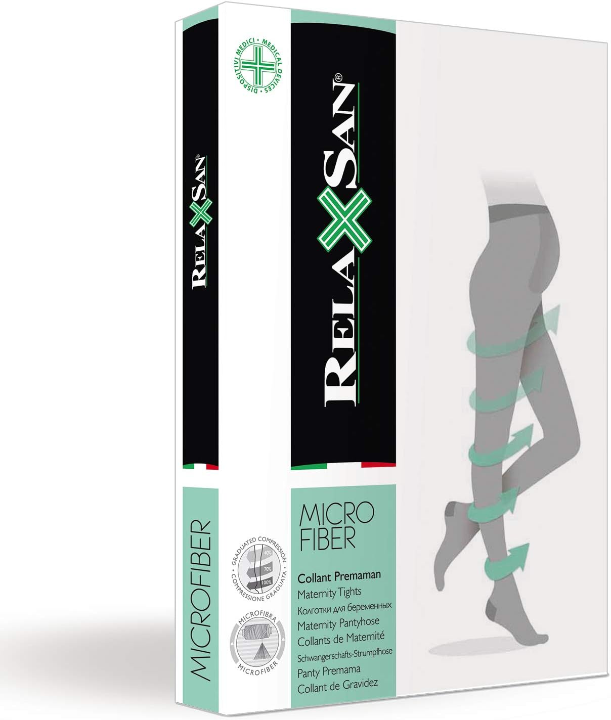 Thumbnail 3 de Collant premaman Relaxsan Microfibra 790M da 70 Den con compressione 12-17 mmHg