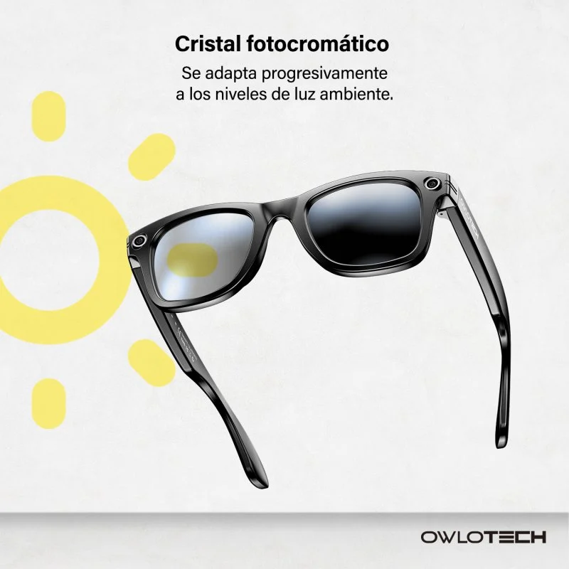 Thumbnail 1 de Owlotech Lens AI: Gafas Inteligentes con cámara 32 MP, traducción en tiempo real y cristal fotocrómico