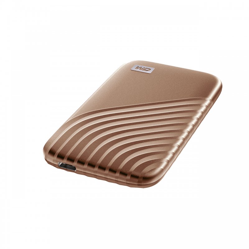 Detalle de WD My Passport SSD 2TB USB-C Dorado – Sandisk
