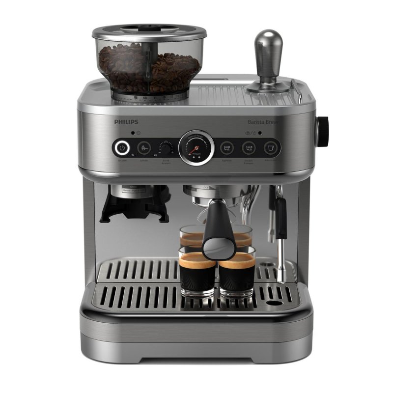 Thumbnail 3 de Cafetera Express Philips Barista Brew PSA3228/01: 2,3 L, 15 bar, molinillo integrado y portafiltro profesional