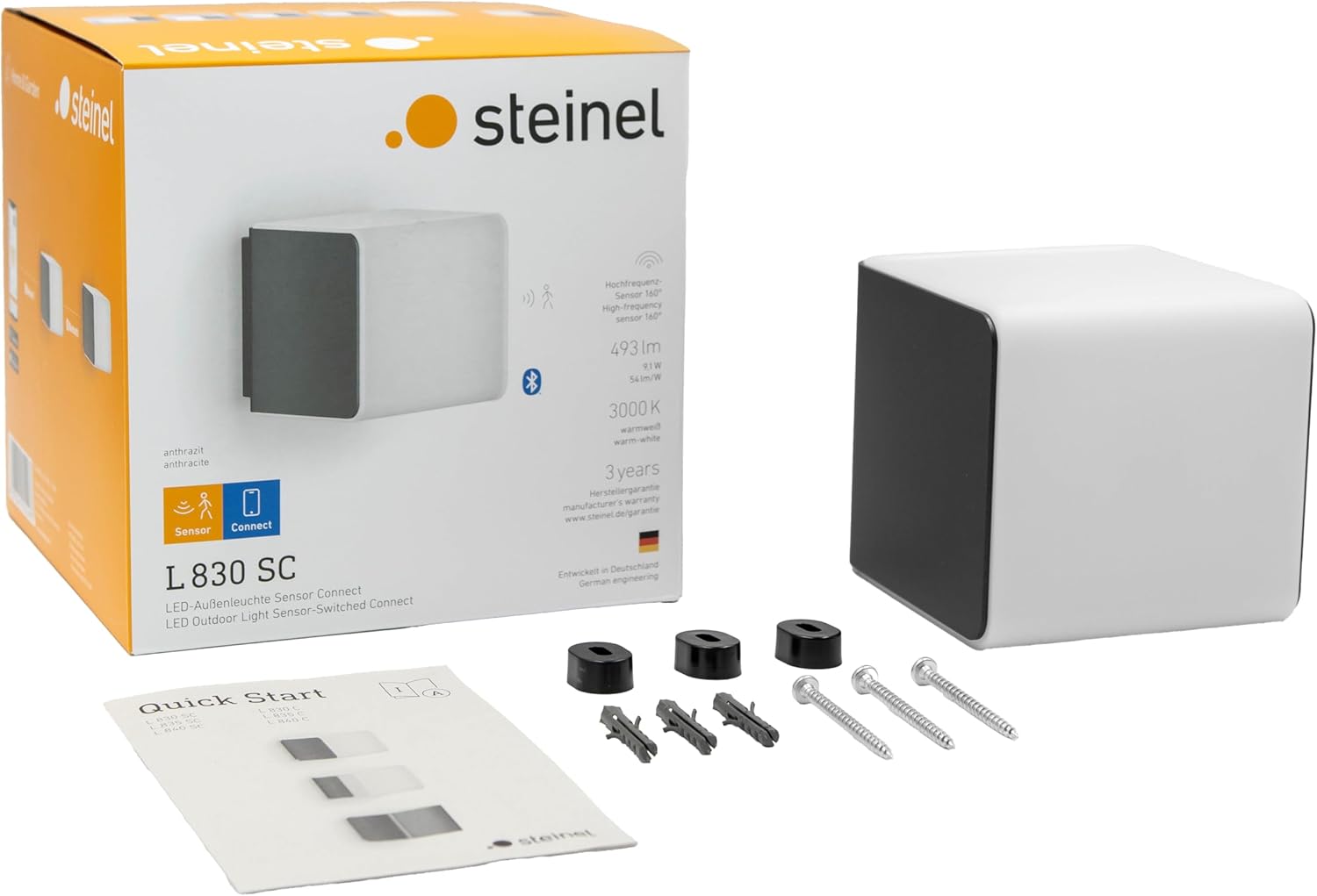 Thumbnail 6 de Steinel L 830 SC lampada LED da esterni con sensore movimento 160° e collegamento via app Bluetooth