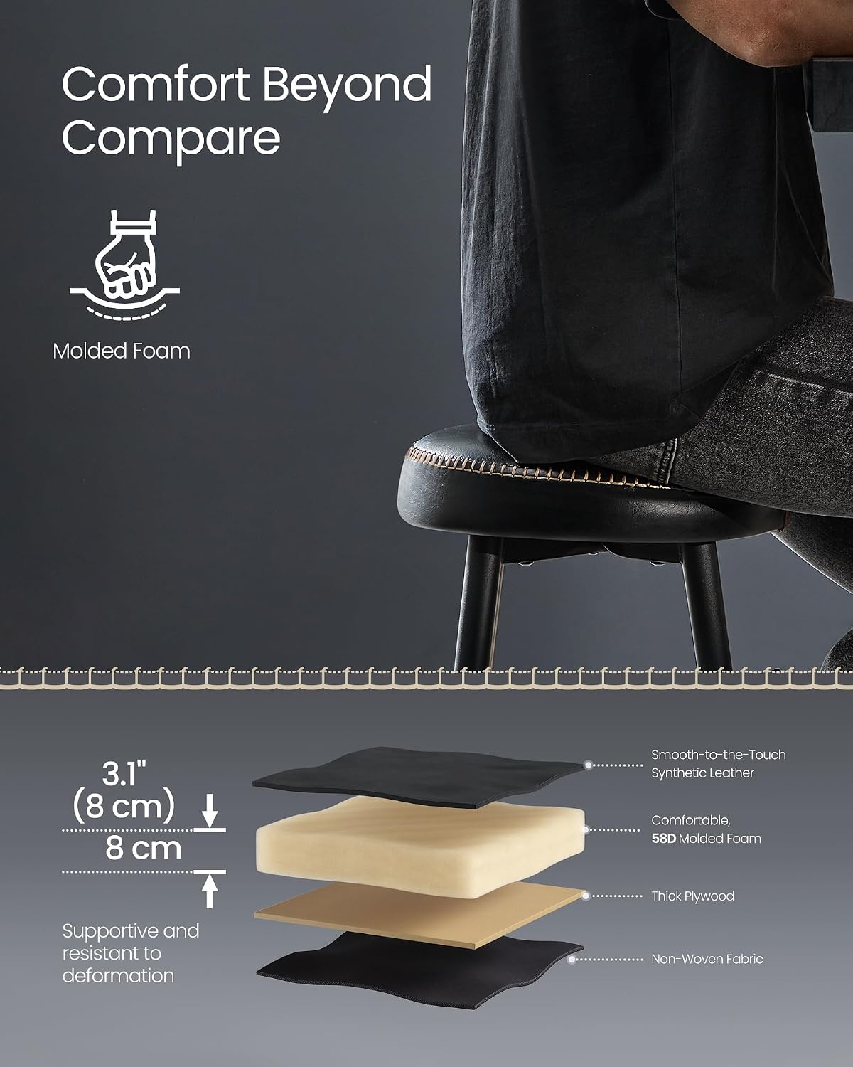 Thumbnail 6 de VASAGLE Bar Stools 30-Inch