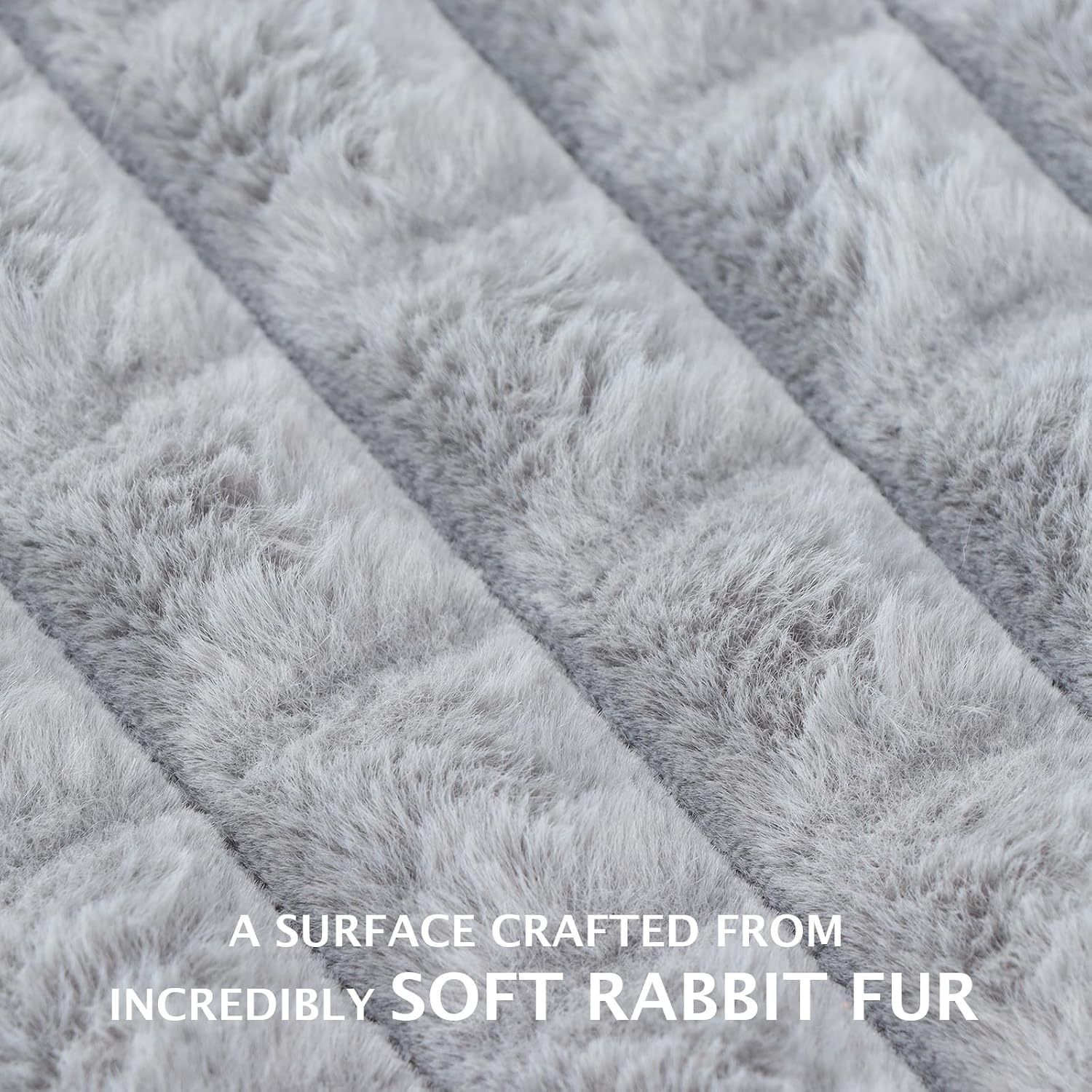 Detalle de BVAGSS Dog Bed Washable Crate Mattress – Memory Foam, Anti-Slip, Grey (75x50cm)