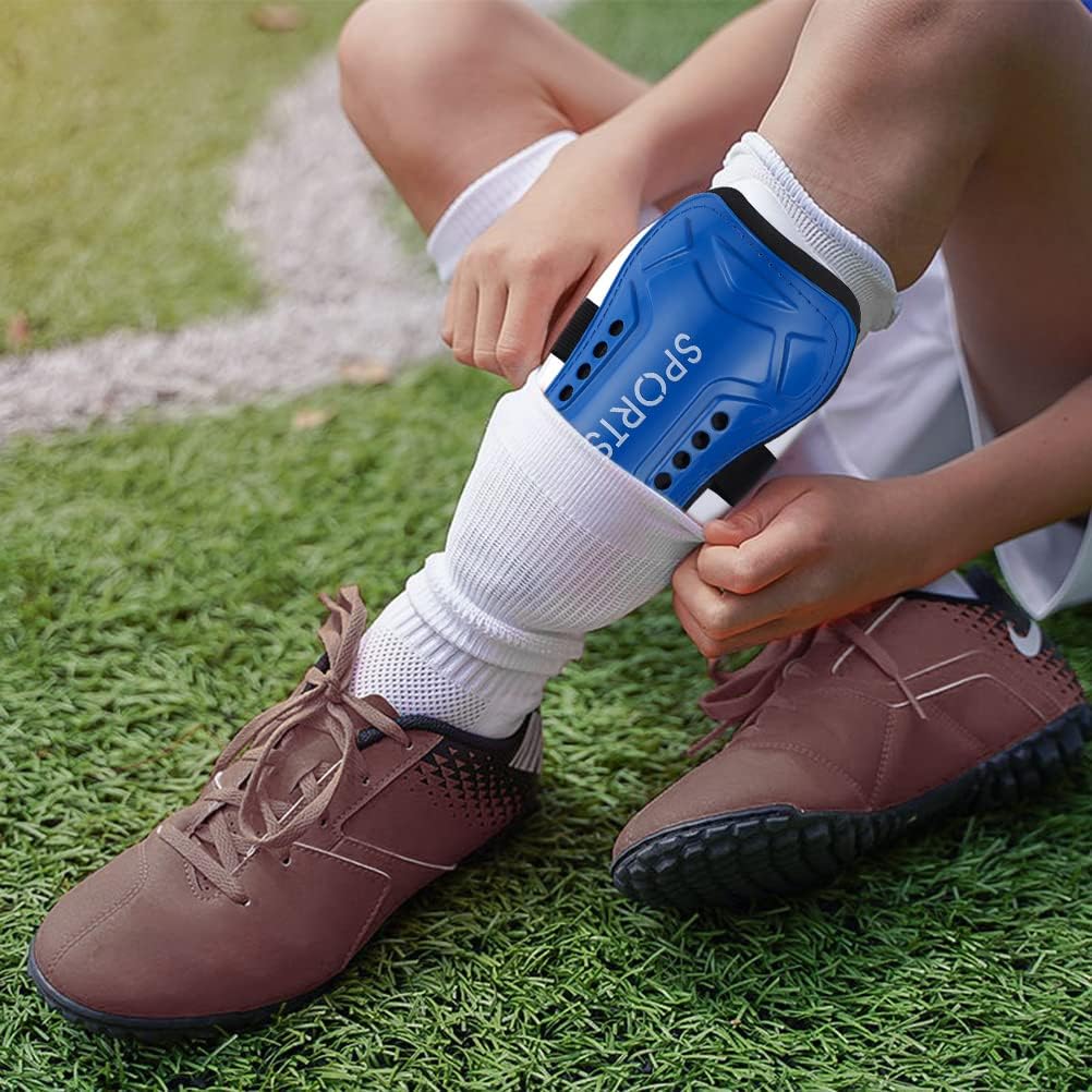 Detalle de Yoosso Kids shin pads for football 10 x 19 cm
