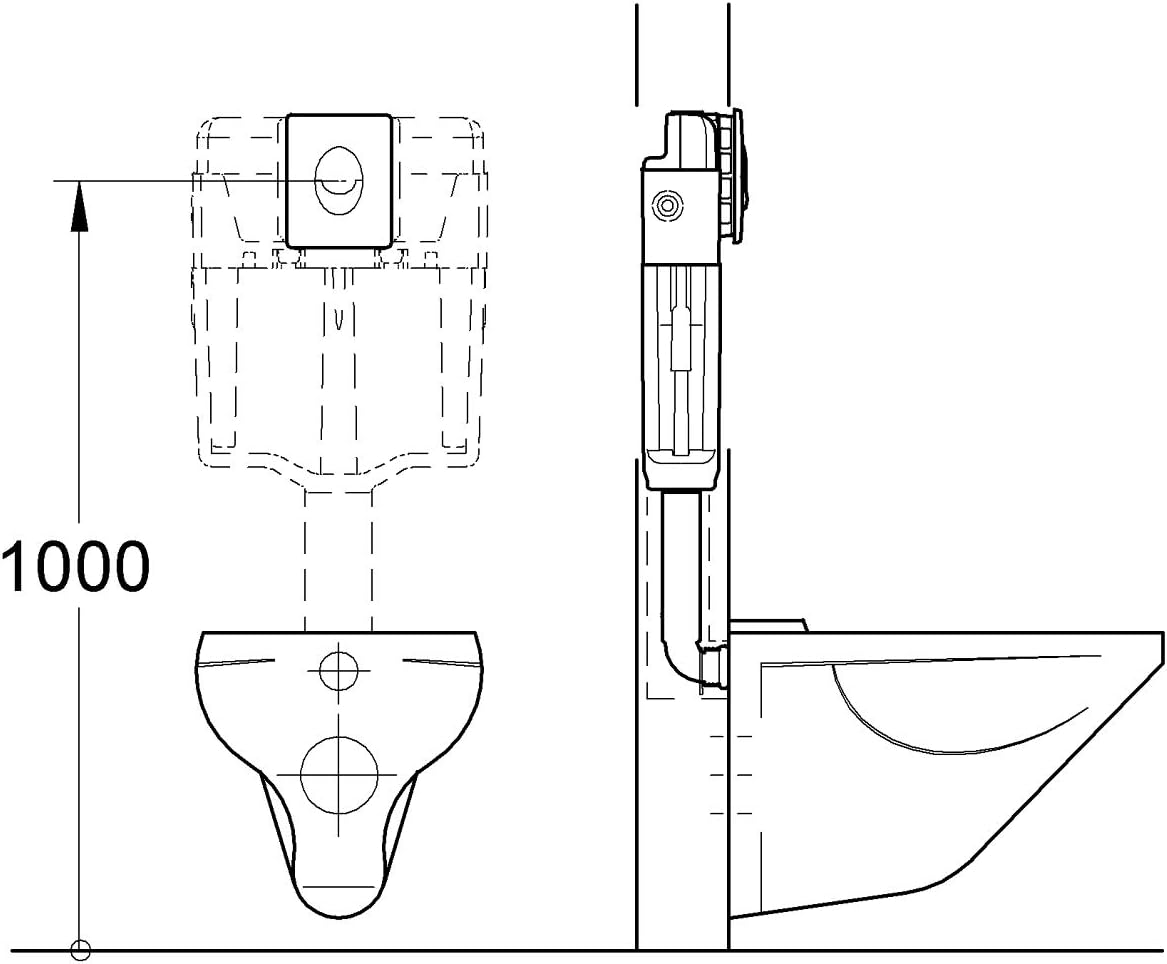 Thumbnail 5 de GROHE Skate Air Placca di comando per cassette di scarico a scomparsa, Bianco Neve 38505SH0