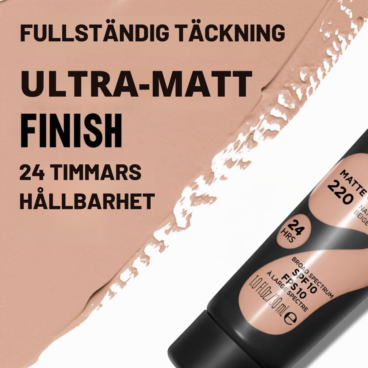 Detalle de Revlon ColorStay Full Cover foundation, matt finish, 30 ml, naturlig beige (220)