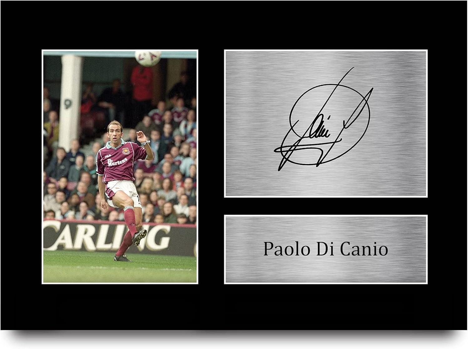 Thumbnail 4 de HWC Trading Paolo Di Canio signed autograph A4 portrait framed print picture gift