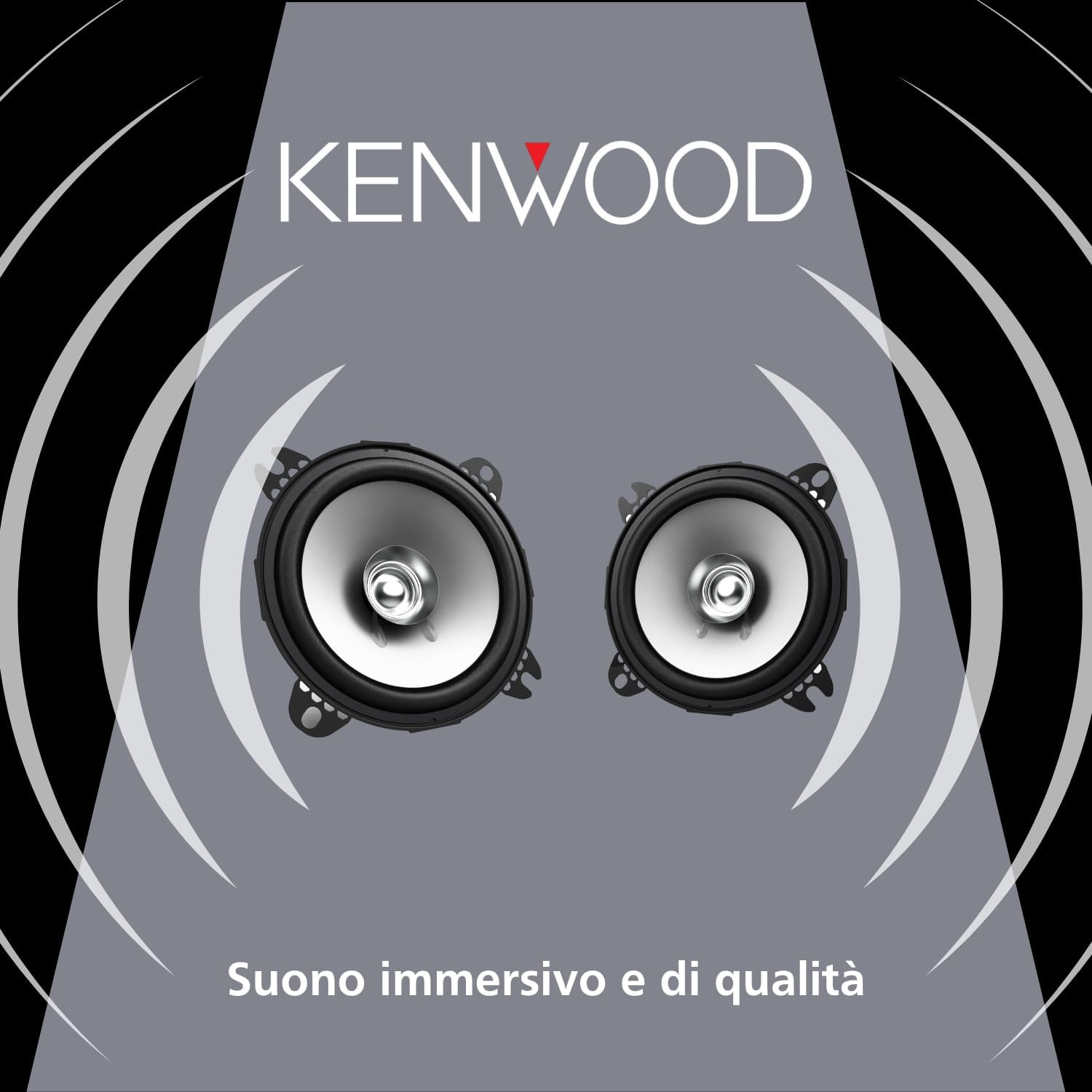 Thumbnail 1 de Kenwood KFC-S1056 Stage Sound: sistema di altoparlanti da 10 cm con montaggio a filo (220W di picco)