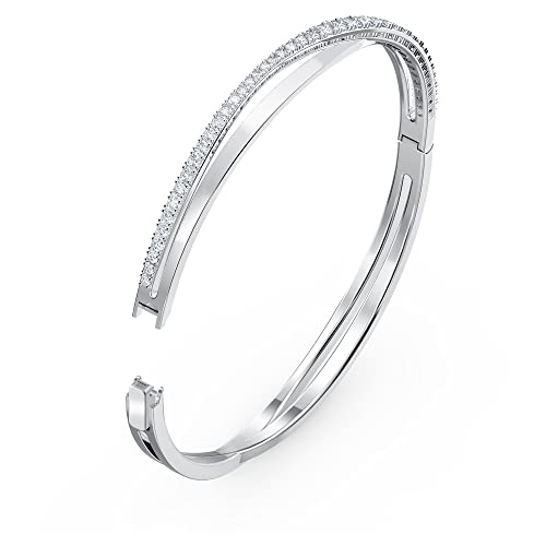 Thumbnail 3 de Swarovski Bracciale Rigido Twist Bianco – Placcato Rodio