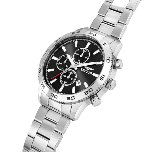 Detalle de Sector No Limits Orologio Uomo 45 mm Collezione 270 – Cronografo Analogico Sunray