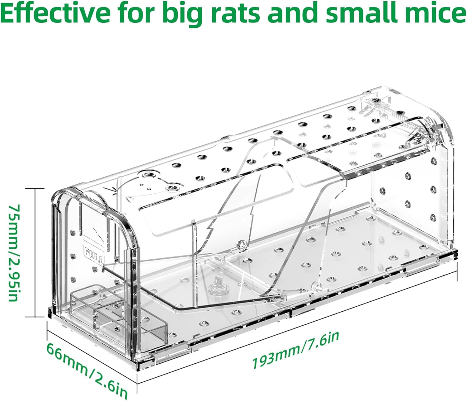 Detalle de HomeRevel humane mouse trap set for live catch