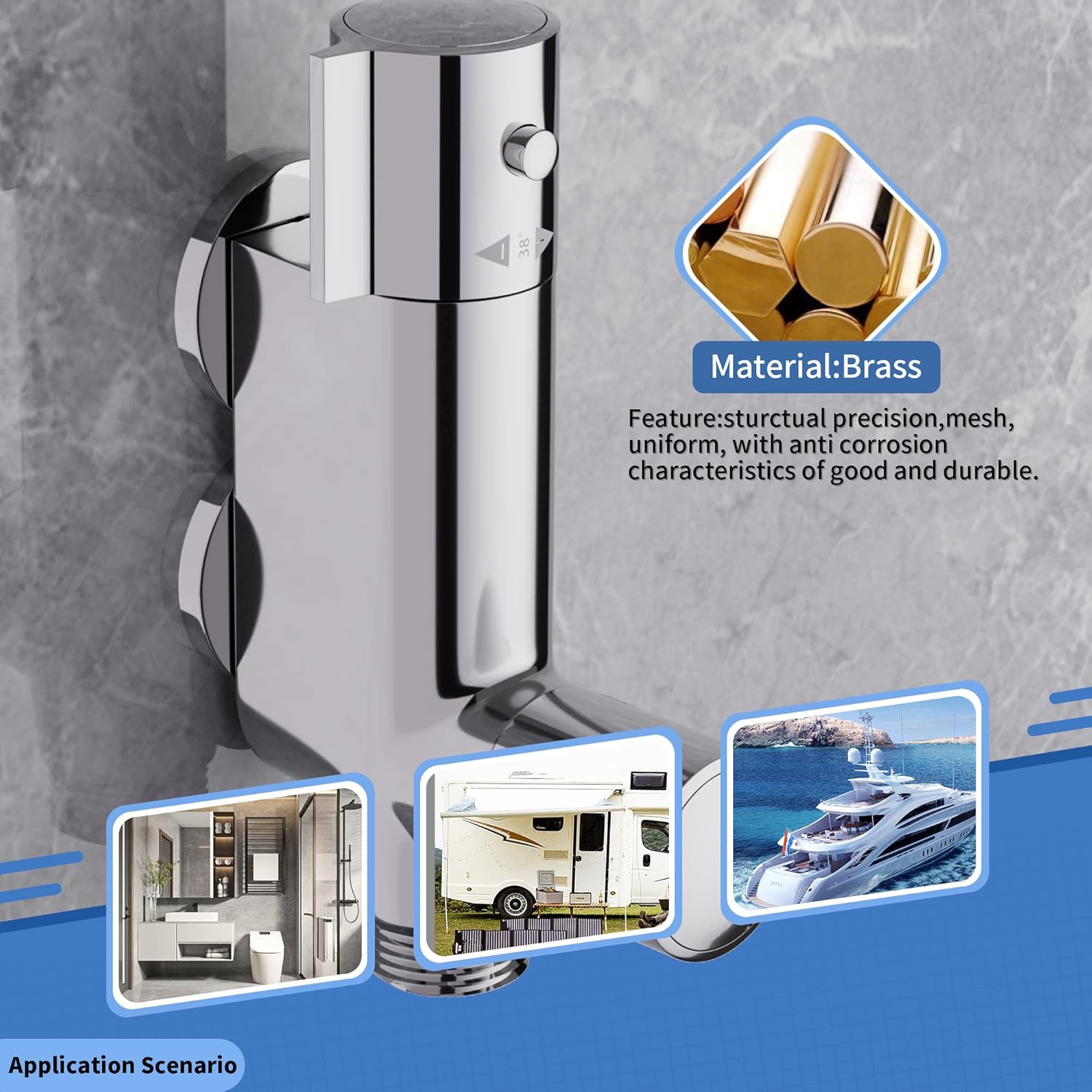 Thumbnail 4 de MORADO Thermostatic Caravan Shower Mixer 38°C