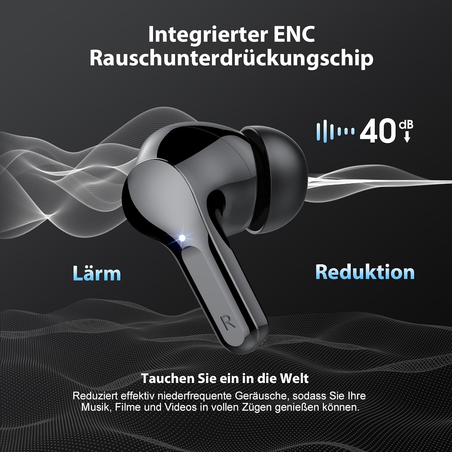 Thumbnail 4 de Bluetooth Kopfhörer 40H Spielzeit