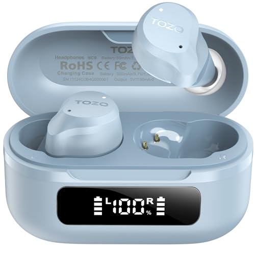 Detalle de TOZO Hybrid écouteurs Bluetooth 5.3 avec ANC, 59 h d'autonomie