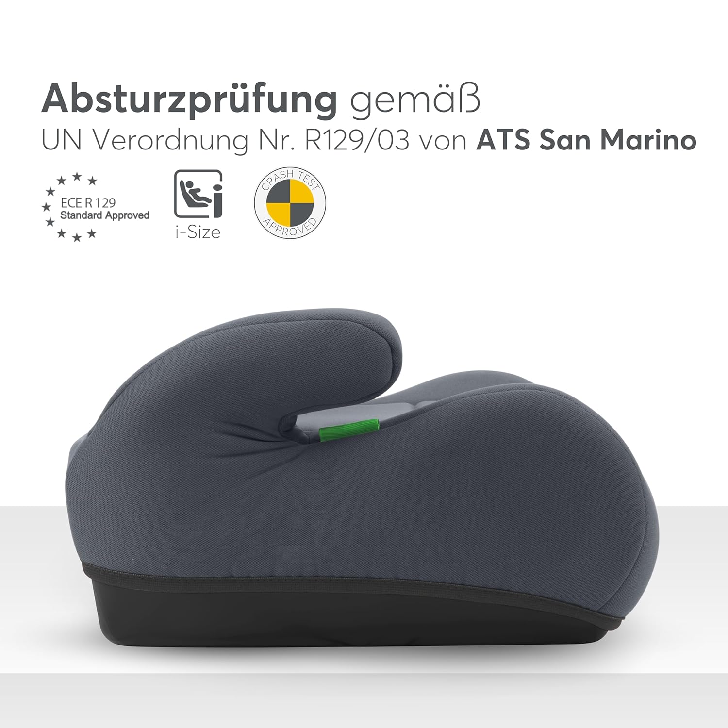 Thumbnail 2 de KikkaBoo Sitzerhöhung Auto i-UP (i-Size), 125–150 cm, 22–36 kg, Grau – Gruppe 3