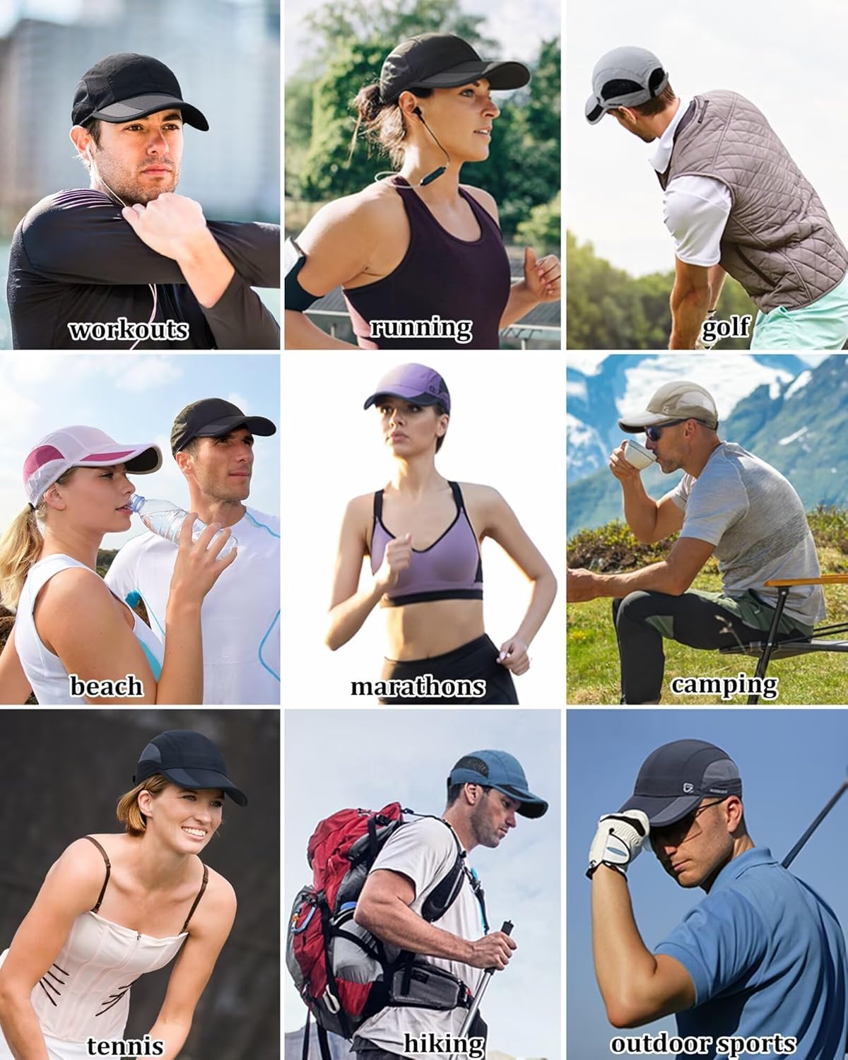 Thumbnail 6 de GADIEMKENSD Unstructured Quick Dry Sports Cap – Sun Protective, Unisex