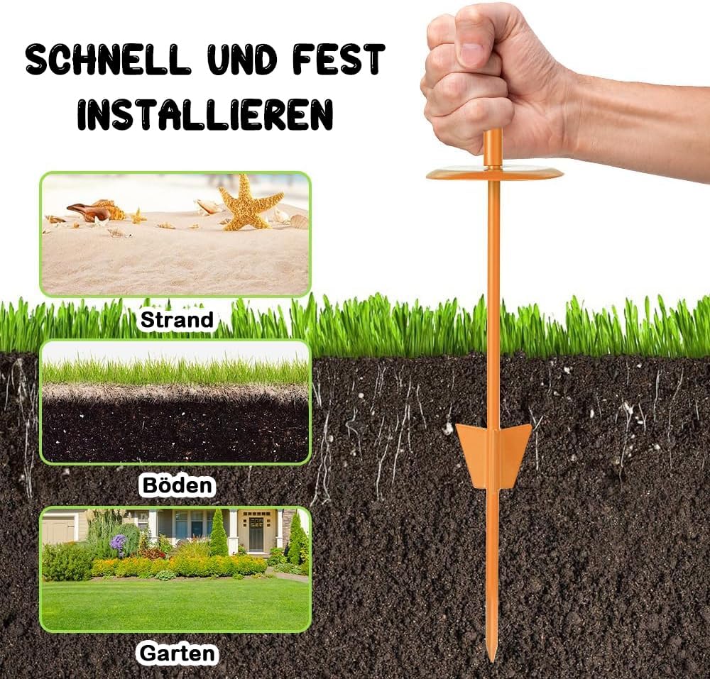 Detalle 2 de Bodenanker Hund Erdanker für mittelgroße Hunde