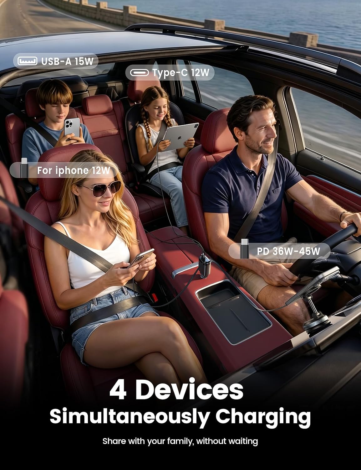 Detalle de Lamicall Car Charger 84W