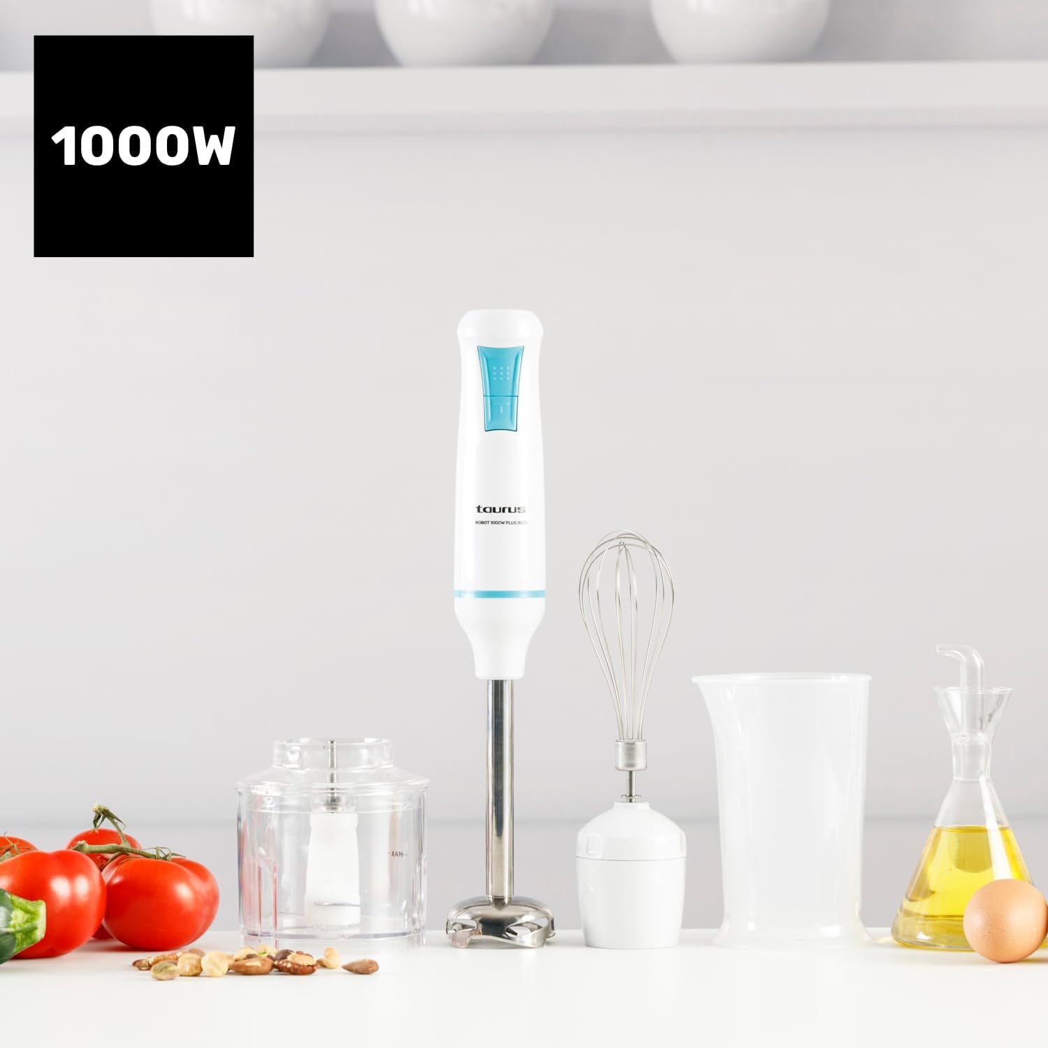 Detalle 2 de Taurus Robot 1000 Plus INOX 1000 W batidora mano