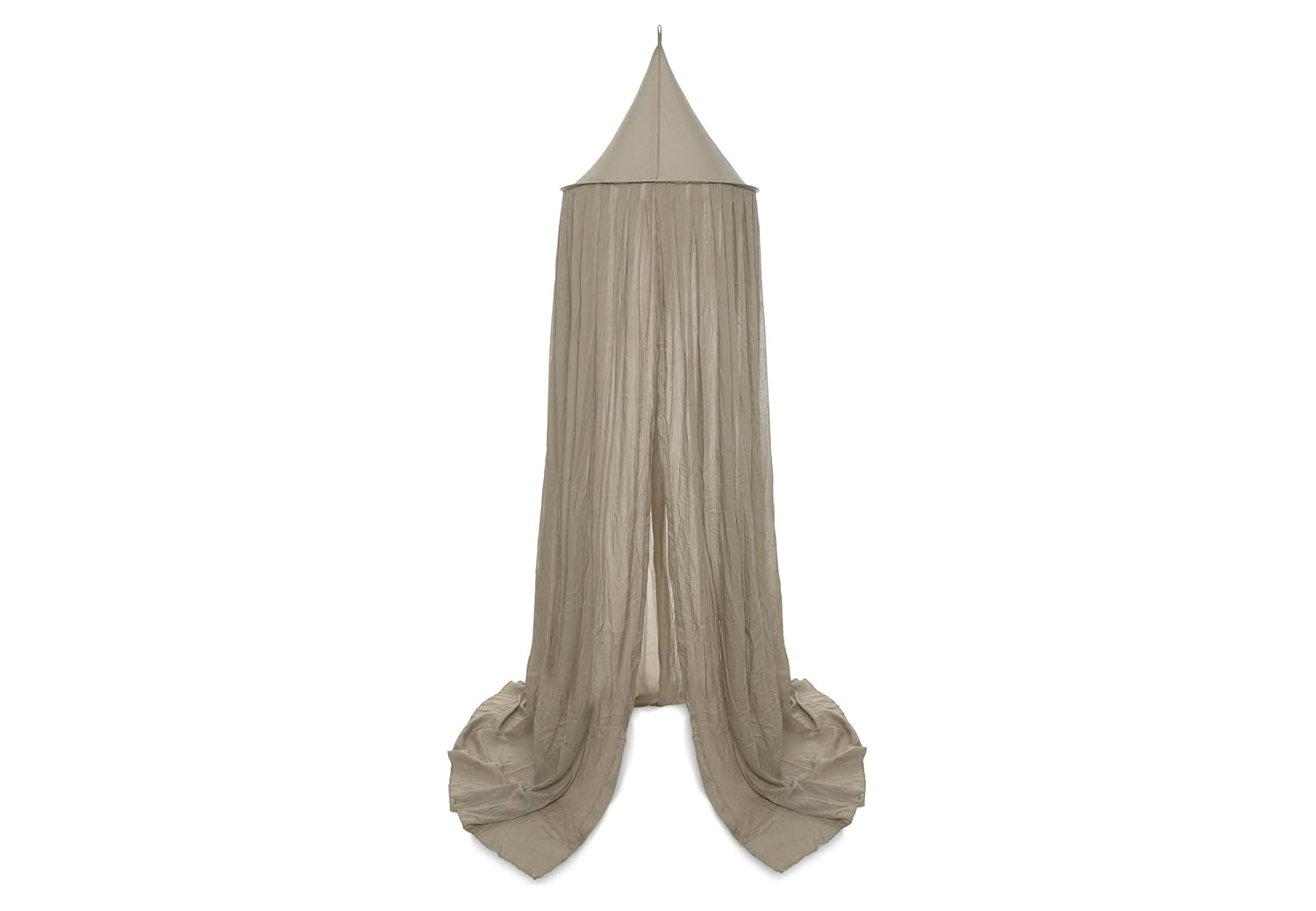 Detalle de Jollein Baldachin Vintage Olive Green (Höhe 245 cm) – Betthimmel für Baby- und Kinderbett im Olivgrün-Look