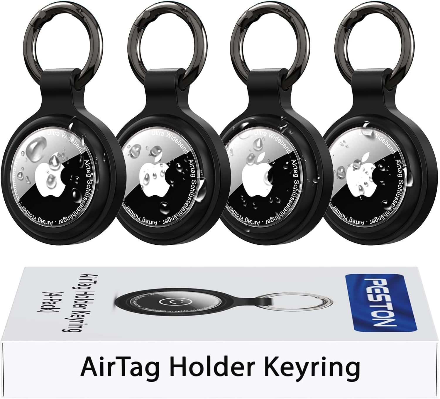 Thumbnail 6 de AirTag-Schlüsselanhänger mit wasserdichter Hülle (4er-Set) – 360° stoßfester Rundumpanzer für Apple AirTag