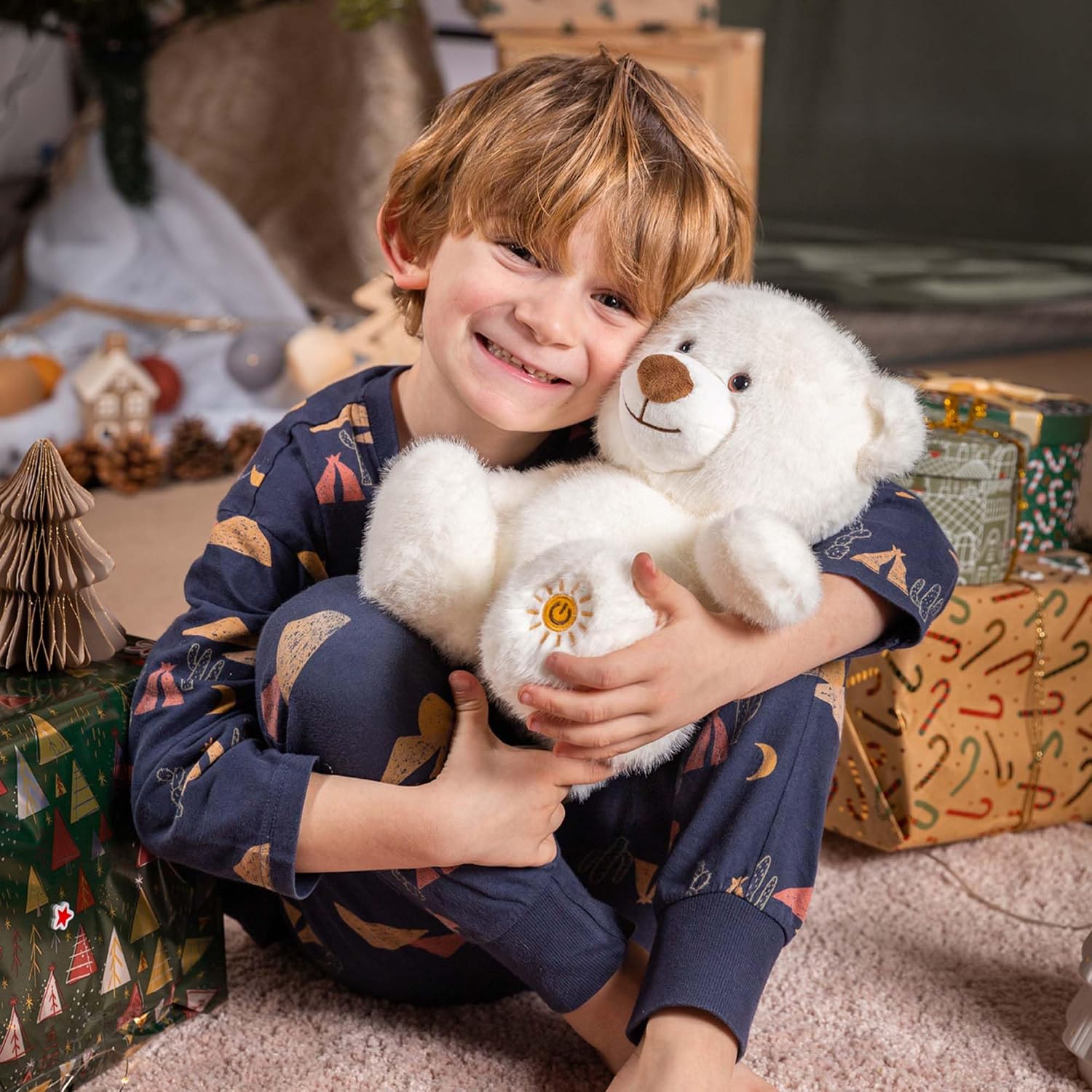 Thumbnail 6 de Gipsy Toys – Peluche Veilleuse Glowy, Mon Ourson Lumineux – 24 cm, Beige, en Boîte Cadeau