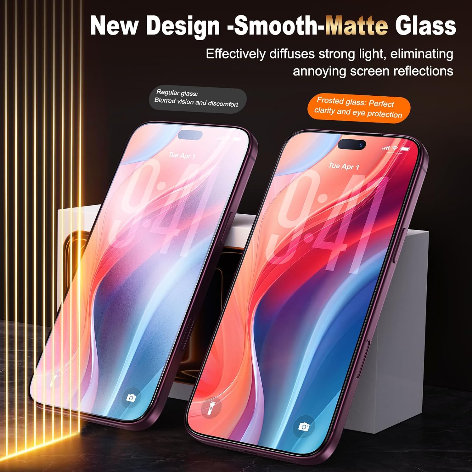 Detalle 2 de UniqueMe Matte Screen Protector for iPhone 18 Pro Max, 6.9-Inch, 2-Pack