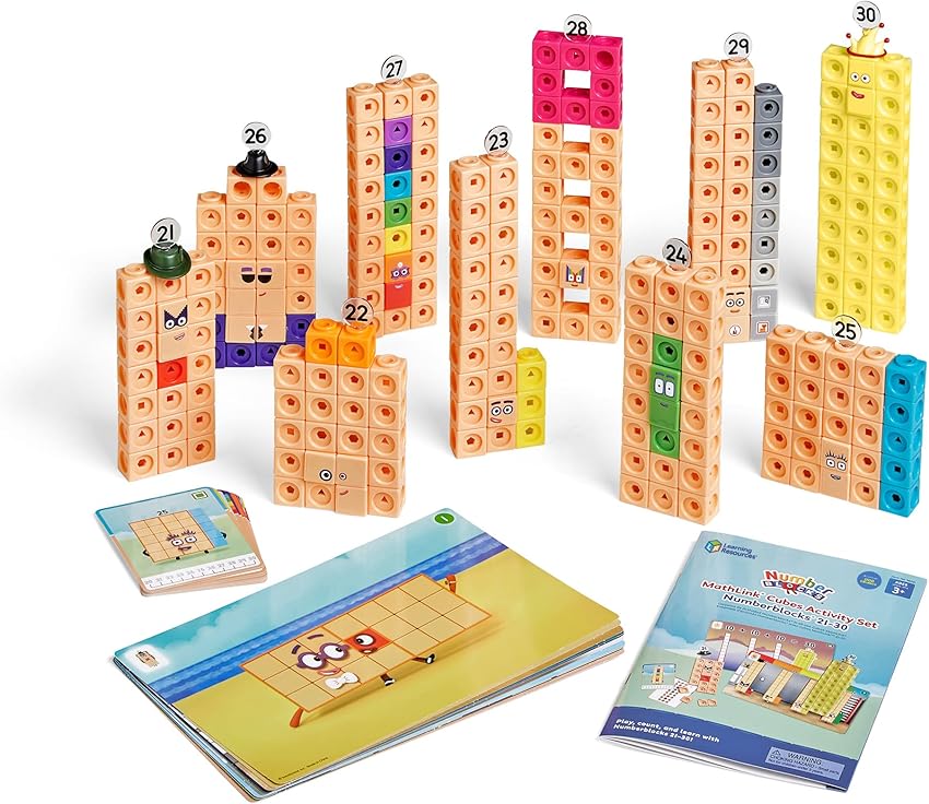 Thumbnail 1 de Learning Resources MathLink Cubes Numberblocks 21–30, 20 actividades