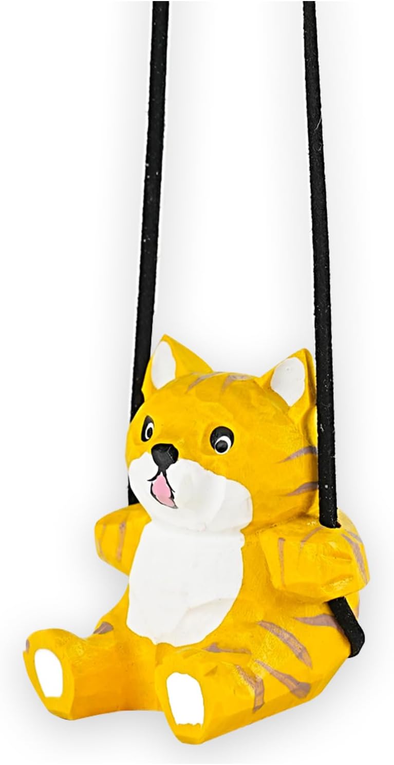 Detalle 2 de 100% Handmade Cat Swing Ornament 2.5 in